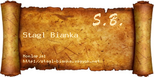 Stagl Bianka névjegykártya